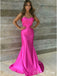 Elegant Pink Strapless Mermaid Popular Maxi Long Party Prom Dresses,Evening Dress Online, FM550