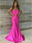 Elegant Pink Strapless Mermaid Popular Maxi Long Party Prom Dresses,Evening Dress Online, FM550