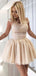 Elegant Pink Jewel Ball Gown Strapless Sleeveless Popular Short Homecoming Prom Dress, CPH291