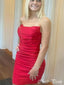 Elegant Red Strapless Tight Strapless Sleeveless Popular Short Homecoming Prom Dress, CPH296