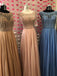 Elegant Pink Jewel A-Line Popular Maxi Long Party Prom Dresses,Evening Dress Online, FM562