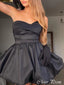 Cute Black Sweetheart Ball Gown Sleeveless Popular Short Homecoming Prom Dress, CPH302