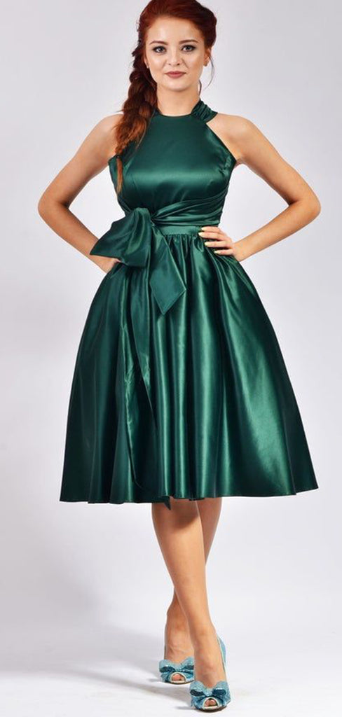 Elegant Green Halter Ball Gown Sleeveless Popular Short Homecoming Prom Dress, CPH304