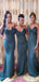 Unique Mermaid Strapless Popular Cheap Long Wedding Party Bridesmaid Dresses Online, CP100