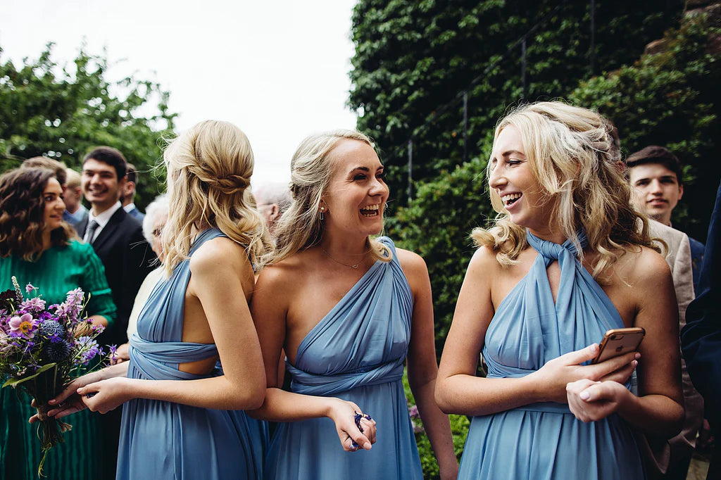 Mismatched A-Line Elegant Cheap Long Wedding Party Bridesmaid Dresses Online, CP107