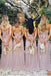 Simple A-Line Spaghetti Straps Elegant Cheap Long Wedding Party Bridesmaid Dresses Online, CP109