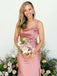 Elegant Mermaid Spaghetti Straps Cheap Popular Long Wedding Party Bridesmaid Dresses Online, CP149