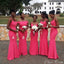 Mismatched Mermaid Cheap Popular Long Wedding Party Bridesmaid Dresses Online, CP154