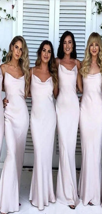 Popular Mermaid Spaghetti Straps Cheap Long Bridesmaid Dresses Online,CP21