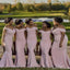 Elegant Mermaid Off Shoulder V Neck Cheap Long Bridesmaid Dresses Online,CP25