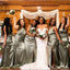 Mismatched Mermaid Cheap Popular Long Wedding Party Bridesmaid Dresses Online, CP202