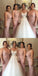 Elegant Mermaid Strap Sleeveless Lace Cheap Popular Long Wedding Party Bridesmaid Dresses Online, CP206