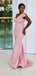 Sexy Pink Mermaid Sleeveless Cheap Popular Long Wedding Party Bridesmaid Dresses Online, CP208