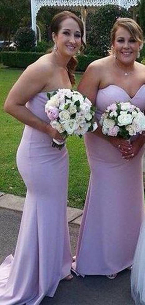 Sexy Mermaid Sweetheart Sleeveless Cheap Popular Long Wedding Party Bridesmaid Dresses Online, CP238