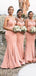 Unique Mermaid Straps Sweetheart Sleeveless Cheap Popular Long Wedding Party Bridesmaid Dresses Online, CP239