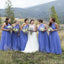 Elegant One Shoulder Sleeveless Cheap Popular Long Wedding Party Bridesmaid Dresses Online, CP303