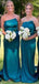 Elegant Mermaid Strapless Sleeveless Cheap Popular Long Wedding Party Bridesmaid Dresses Online, CP341