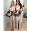 Simple Sexy V Neck Side Split Popular Cheap Wedding Party Bridesmaid Dresses Online,CP43