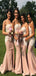 Spaghetti Strap Lace Top Mermaid Popular Cheap Long Wedding Party Bridesmaid Dresses Online,CP45