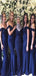 Sexy Royal Blue Off Shoulder Lace Popular Cheap Long Wedding Party Bridesmaid Dresses Online,CP46