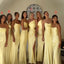 Mismatched Yellow Mermaid Popular Cheap Long Wedding Party Bridesmaid Dresses Online,CP66