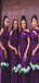 Elegant Purple Mermaid Off Shoulder Popular Cheap Long Wedding Party Bridesmaid Dresses Online,CP71