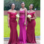 Mismatched Mermaid Applique Popular Cheap Long Wedding Party Bridesmaid Dresses Online,CP75