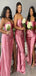 Mismatched Sexy Mermaid Sweetheart Side Slit Popular Cheap Long Wedding Party Bridesmaid Dresses Online, CP89