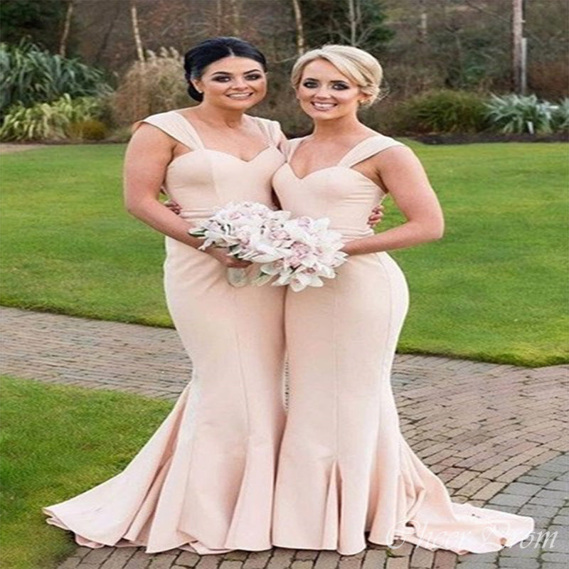 Popular Elegant Mermaid Cheap Long Bridesmaid Dresses Online,CP08