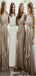 Elegant Mermaid V Neck Ruffle Popular Cheap Long Wedding Party Bridesmaid Dresses Online, CP96