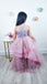 Lovely Round The Neck Applique Tulle Long Cheap Flower Girl Dresses, CPF13