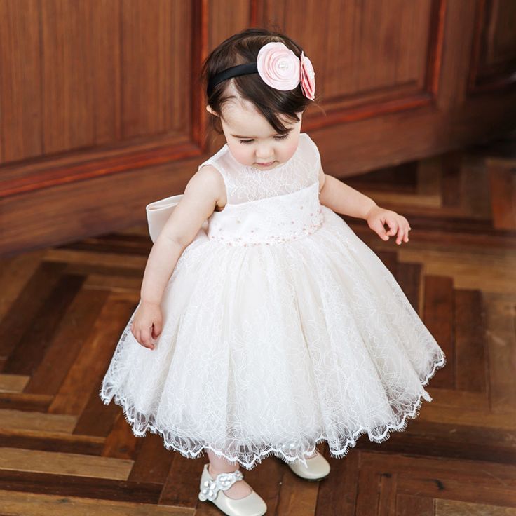 Lovely Ball Gown Lace Round Neck Sleeveless Applique Long Cheap Flower Girl Dresses, CPF32