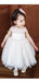 Lovely Ball Gown Lace Round Neck Sleeveless Applique Long Cheap Flower Girl Dresses, CPF32