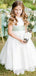 Elegant Round Neck Straps Sleeveless Long Cheap Flower Girl Dresses, Princess Dresses CPF52