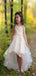 Floral Straps Round Neck Sleeveless Applique Cheap Flower Girl Dresses, Princess Dresses CPF74