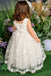 Cute Round The Neck Sleeveless Lace Cheap Flower Girl Dresses, Princess Dresses CPF81