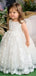 Cute Round The Neck Sleeveless Lace Cheap Flower Girl Dresses, Princess Dresses CPF81