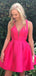 Charming Straps V Neck Sleeveless Popular Short Homecoming Prom Dress, CPH103