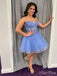 Unique Sweetheart Sleeveless Applique Ruffle Popular Short Homecoming Prom Dress, CPH117