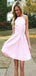 Elegant Pink Halter Sleeveless Backless Popular Short Homecoming Prom Dress, CPH13