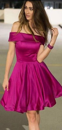 Unique Off Shoulder Sleeveless Popular Short Homecoming Prom Dress, CPH136