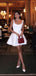 Simple Spaghetti Straps Sleeveless Popular Short Homecoming Prom Dress, CPH138