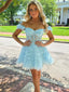 Elegant Sweetheart Off Shoulder Beads Popular Short Homecoming Prom Dress, CPH19