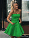 Charming Light Green Strapless Sleeveless Popular Short Homecoming Prom Dress, CPH34