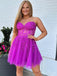 Elegant Sweetheart Sleeveless Applique Popular Short Homecoming Prom Dress, CPH40