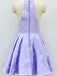 Unique Light Purple Halter Sleeveless Applique Popular Short Homecoming Prom Dress, CPH33