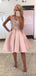 Gorgeous Straps Sleeveless Lace Popular Short Homecoming Prom Dress, CPH58