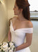 Elegant Off Shoulder Tulle Bridal Long Wedding Dresses, CPD005