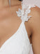 Romantic Spaghetti Straps V Neck Applique Popular Long Bridal Dress, Wedding Dresses, CPD083