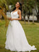 Gorgeous Spaghetti Straps V Neck Popular Long Bridal Dress, Wedding Dresses, CPD084